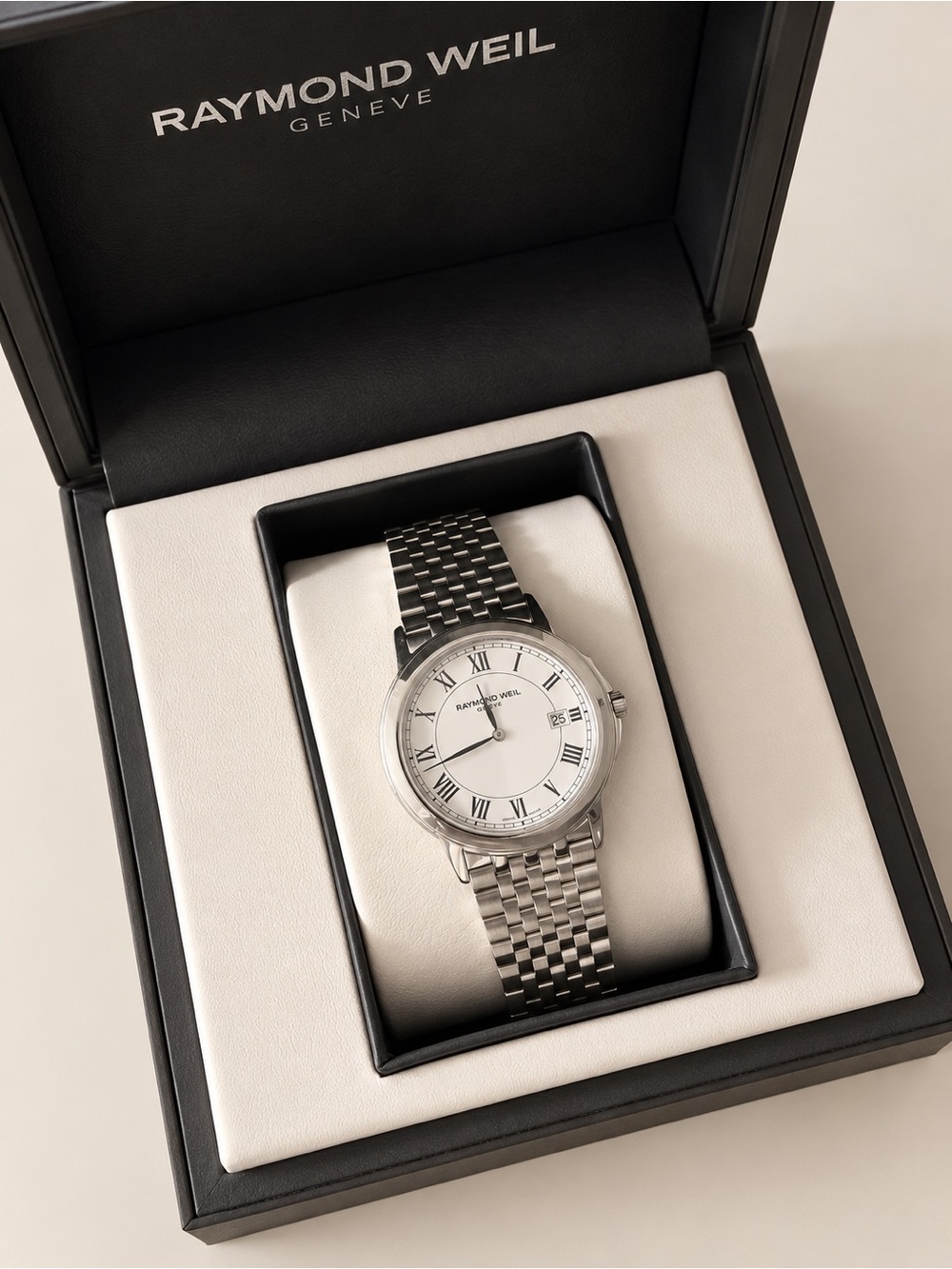 Raymond Weil Tradition 5466-ST-00300 Swiss Quartz Watch Full Set